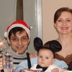 Foto familia Eşanu pe Lună